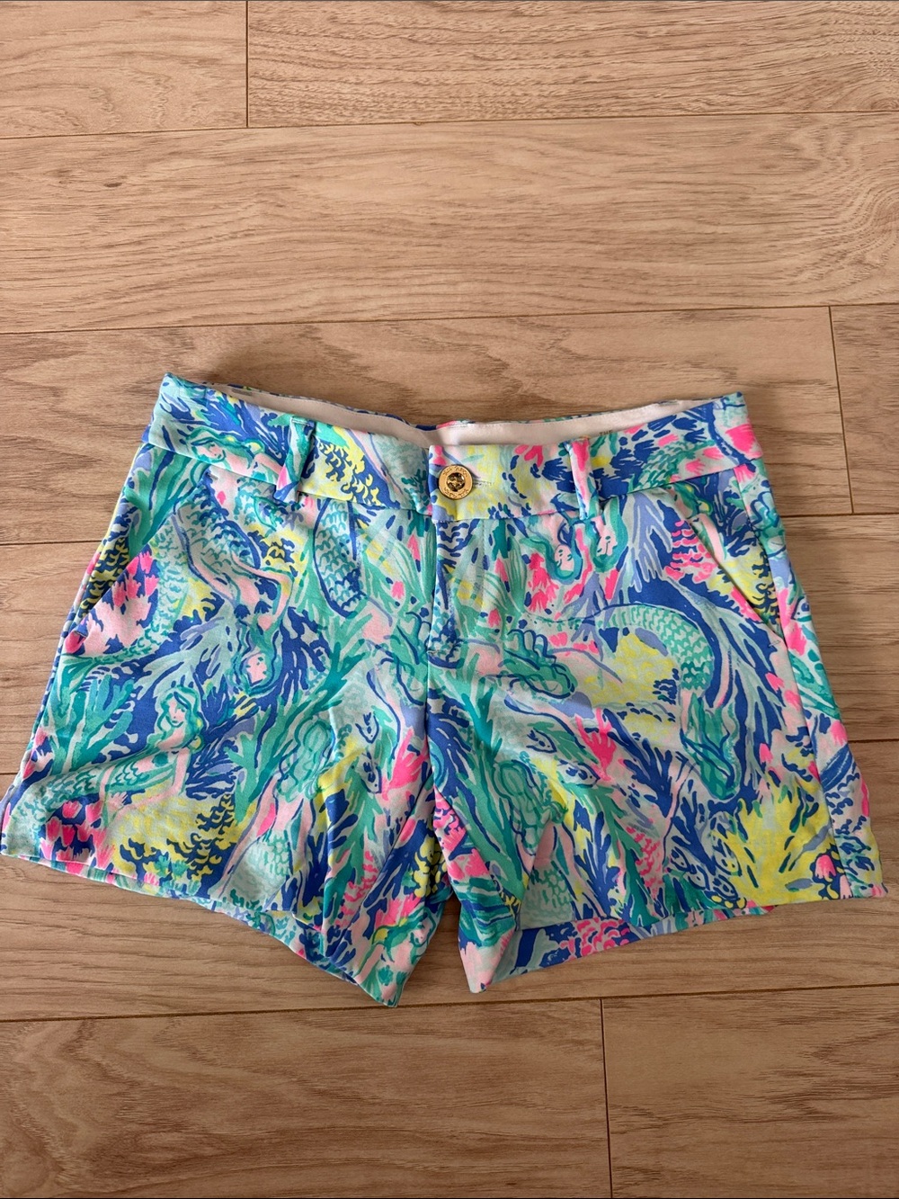 Lilly Pulitzer Callahan Shorts in Mermaid Cove Size 0